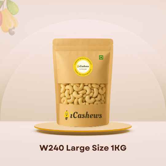 Premium Konkan Cashews W240 | Large Cashews
