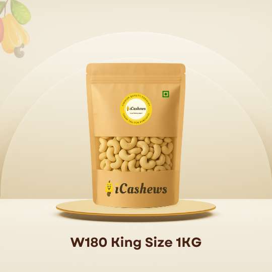 Premium Konkan Cashews W180 | King of Cashews