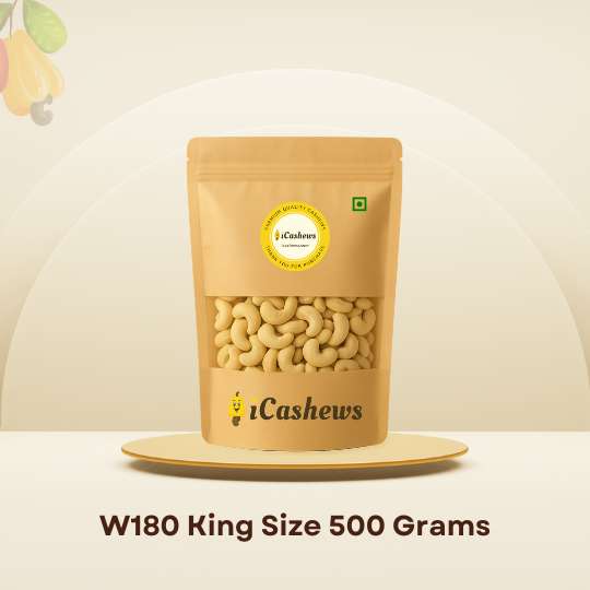 Premium Konkan Cashews W180 | King of Cashews