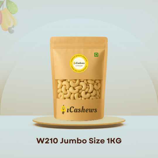 Premium Konkan Cashews W210 | Jumbo Cashews
