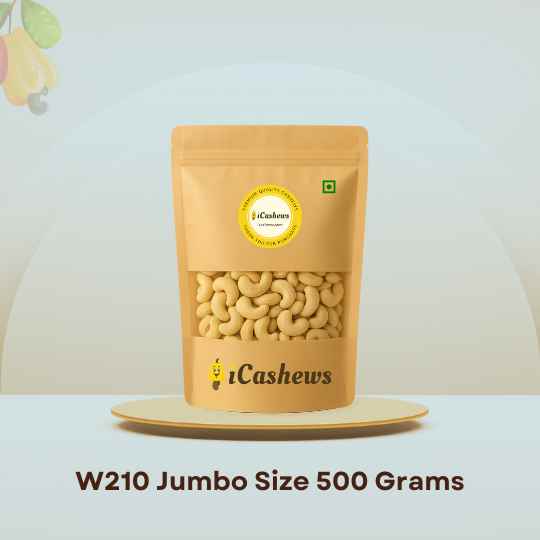 Premium Konkan Cashews W210 | Jumbo Cashews