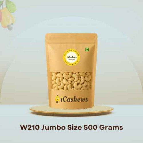 Premium Konkan Cashews W210 | Jumbo Cashews